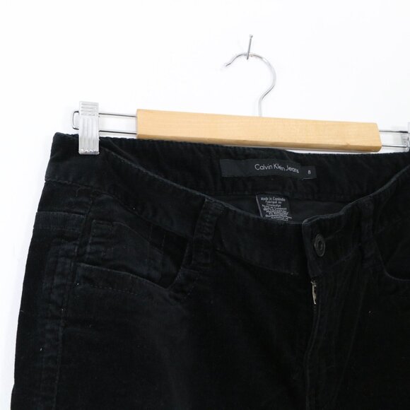 *Calvin Klein Jeans Black Mid Rise Skinny Leg Corduroy Pant - Picture 5 of 8
